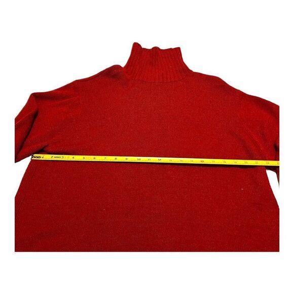 Carolina Colours Womens Red Long Sleeve Turtleneck Sweater 20W Plus Size Comfy - Picture 4 of 7